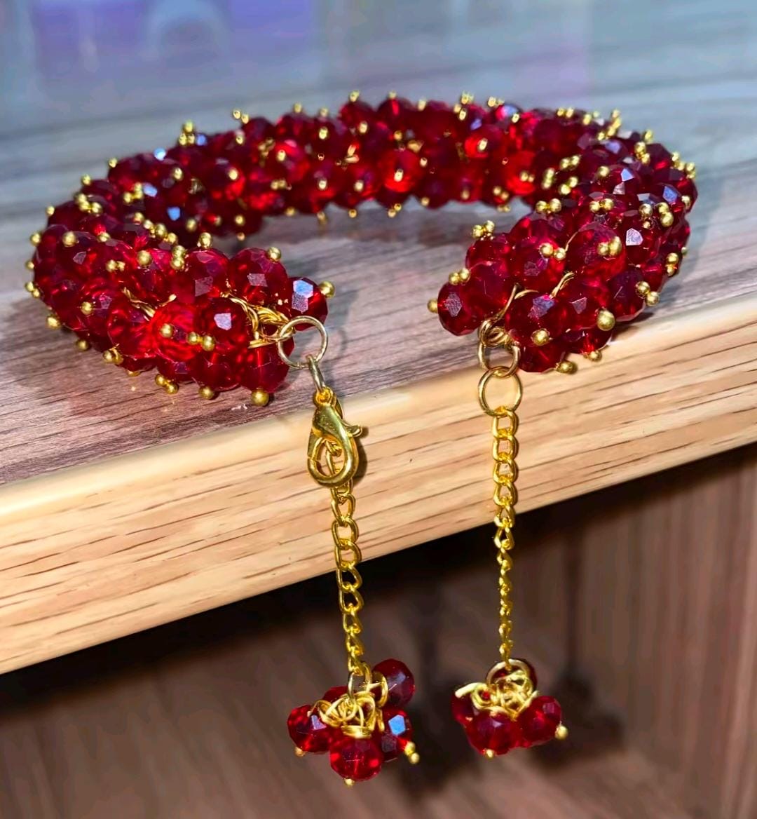 Beaded statement Anklets